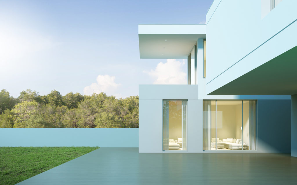 villa moderne - baies vitrées - groupe AGEMI